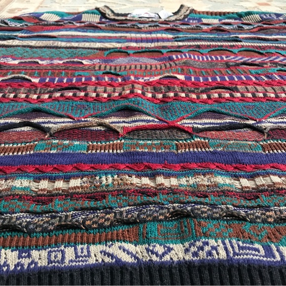 SOLD - Florence Tricot Coogie Style 3D Knit Textured Sweater Size Large - Biggie - Picture 9 of 16